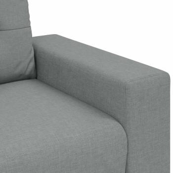 Zweisitzer-Sofa Hellgrau 120 cm Stoff