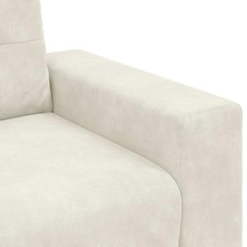 Zweisitzer-Sofa Creme 120 cm Samt