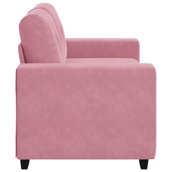 Zweisitzer-Sofa Rosa 120 cm Samt