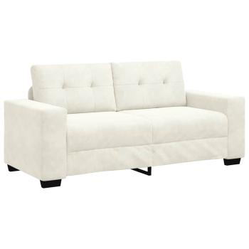 Zweisitzer-Sofa Creme 140 cm Samt