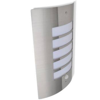 Edelstahl-Wandlampe mit dem Bewegungsmelder