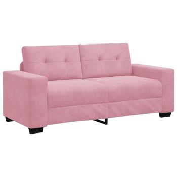ARDEBO.de - Zweisitzer-Sofa Rosa 140 cm Samt