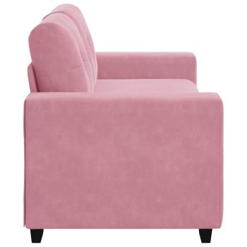 Zweisitzer-Sofa Rosa 140 cm Samt