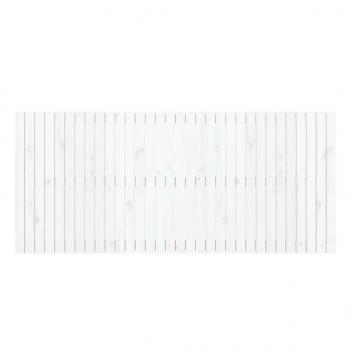 Wand-Kopfteil Weiß 204x3x90 cm Massivholz Kiefer