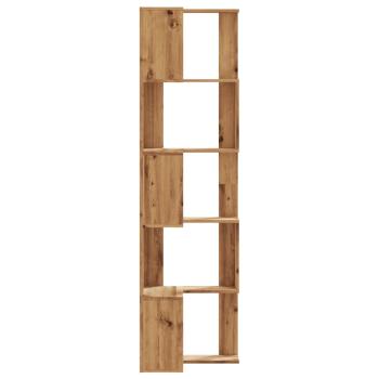 Eck-Bücherregal 5 Böden Artisan-Eiche 50x50x179cm Holzwerkstoff