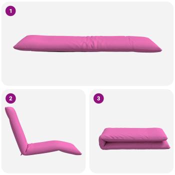 Sonnenliege Klappbar Rosa 175x54x8,5 cm Oxford-Gewebe