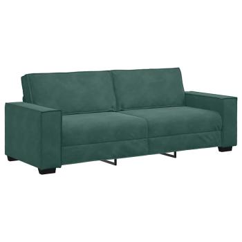 3-Sitzer-Sofa Dunkelgrün 180 cm Samt