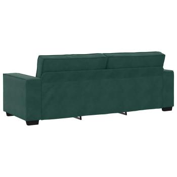 3-Sitzer-Sofa Dunkelgrün 180 cm Samt