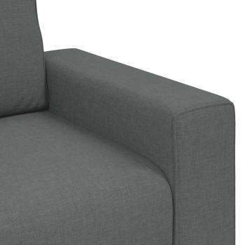 3-Sitzer-Sofa Dunkelgrau 180 cm Stoff