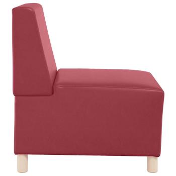 Sessel Weinrot 55 cm Kunstleder