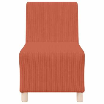 Sessel Rot Orange 55 cm Cordstoff