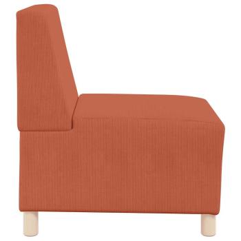 Sessel Rot Orange 55 cm Cordstoff