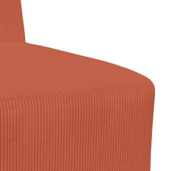 Sessel Rot Orange 55 cm Cordstoff