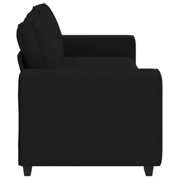 3-Sitzer-Sofa Schwarz 180 cm Stoff