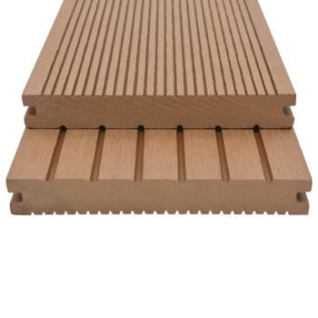WPC Massive Terrassendielen mit Zubehör 20 m² 4 m Teak