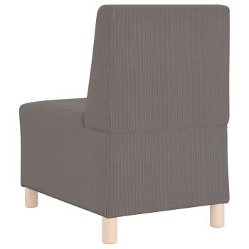 Sessel Hellgrau 55 cm Cordstoff