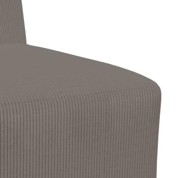 Sessel Hellgrau 55 cm Cordstoff