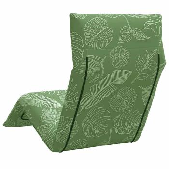 Sonnenliege Klappbar Blattmuster 175x54x8,5 cm Oxford-Gewebe