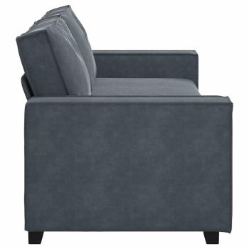 3-Sitzer-Sofa Dunkelgrau 180 cm Samt