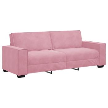 3-Sitzer-Sofa Rosa 180 cm Samt