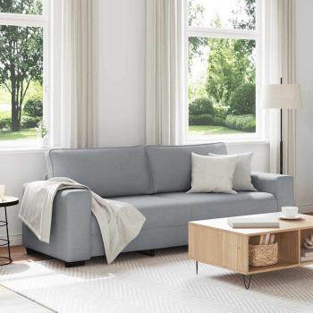 ARDEBO.de - 3-Sitzer-Sofa Hellgrau 180 cm Stoff