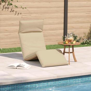ARDEBO.de - Sonnenliege Klappbar Beige 175x54x8,5 cm Oxford-Gewebe