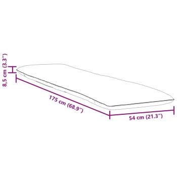 Sonnenliege Klappbar Beige 175x54x8,5 cm Oxford-Gewebe