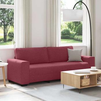 ARDEBO.de - 3-Sitzer-Sofa Weinrot 180 cm Stoff