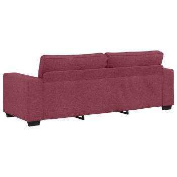 3-Sitzer-Sofa Weinrot 180 cm Stoff