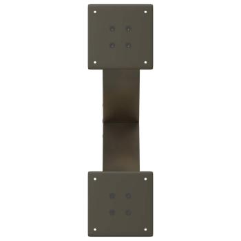 Couchtischbeine X-Form 2 Stk. Naturstahl 50x(30-31) cm Stahl