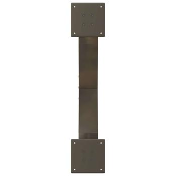 Couchtischbeine X-Form 2 Stk. Naturstahl 70x(30-31) cm Stahl