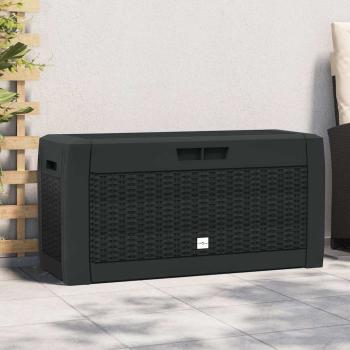 ARDEBO.de - Gartentruhe Anthrazit 119x48x60 cm Polypropylen