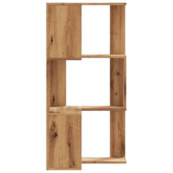 Eck-Bücherregal 3 Böden Artisan-Eiche 50x50x102cm Holzwerkstoff