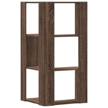 Eck-Bücherregal 3 Böden Eichen-Optik 50x50x102 cm Holzwerkstoff