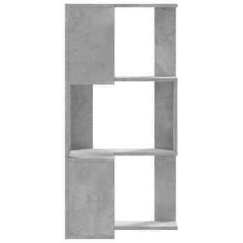 Eck-Bücherregal 3 Böden Betongrau 50x50x102 cm Holzwerkstoff