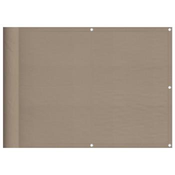 Balkon-Sichtschutz Taupe 75x1000 cm 100 % Polyester-Oxford