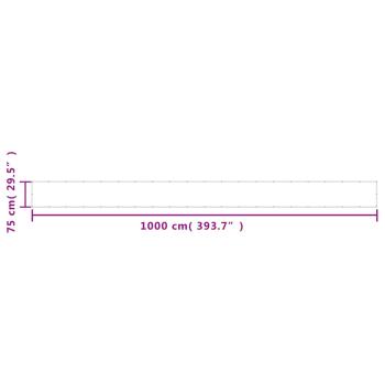 Balkon-Sichtschutz Taupe 75x1000 cm 100 % Polyester-Oxford