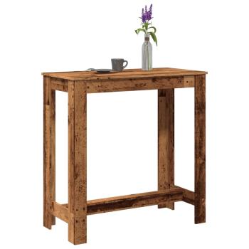 ARDEBO.de - Bartisch Altholz-Optik 102x50x103,5 cm Holzwerkstoff