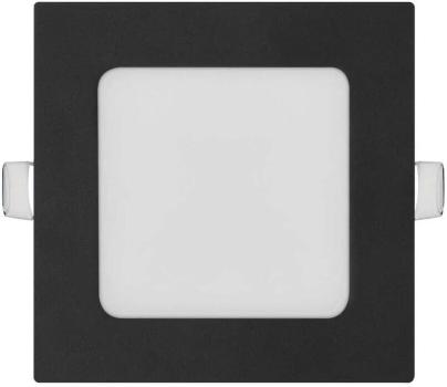 EMOS NEXXO ZD2323 LED-Einbauleuchte, quadratisch, Change CCT, 7W, 1600lm, 120x120mm, schwarz (1540240670)