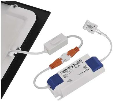 EMOS NEXXO ZD2323 LED-Einbauleuchte, quadratisch, Change CCT, 7W, 1600lm, 120x120mm, schwarz (1540240670)