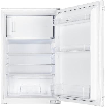 ARDEBO.de Amica EKSS 361 915 Einbau-Kühlschrank mit Gefrierfach, Nischenhöhe: 88 cm, 116 L, Schlepptür-Technik, elektronische Steuerung, Tür-Offen-Alarm, Inverter Kompressor, weiß (1195025)