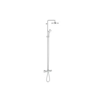 ARDEBO.de GROHE Tempesta Cosmopolitan System 210 Duschsystem mit Thermostat-Wannenbatterie, für die Wandmontage, chrom (26223001)