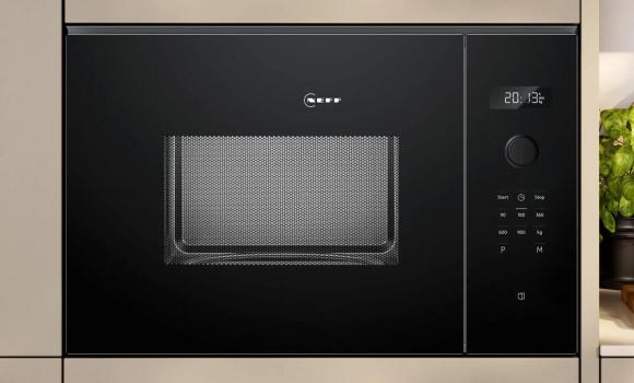 Neff HLAWD53K0 N50 Einbau Mikrowelle, 59,4 cm breit, 900 W, 25 L, 7 Automatikprogramme, schwarz