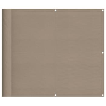 Balkon-Sichtschutz Taupe 90x1000 cm 100 % Polyester-Oxford