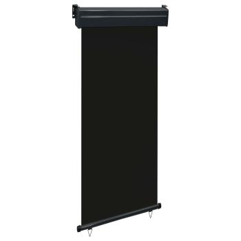 ARDEBO.de - Balkon-Seitenmarkise 85x250 cm Schwarz
