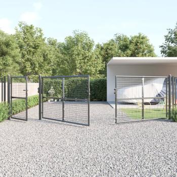Mesh-Gartentor Anthrazit 500x175 cm Verzinkter Stahl
