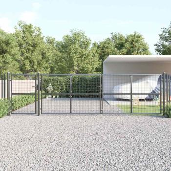 Mesh-Gartentor Anthrazit 500x175 cm Verzinkter Stahl