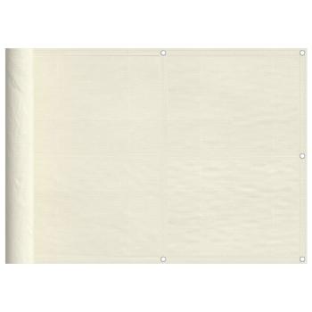 Balkon-Sichtschutz Creme 75x1000 cm 100 % Polyester-Oxford