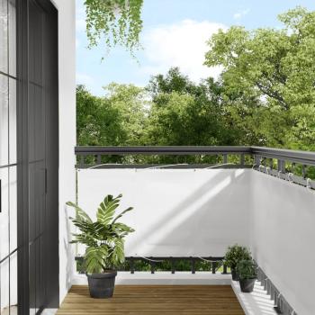 ARDEBO.de - Balkon-Sichtschutz Weiß 75x1000 cm 100 % Polyester-Oxford