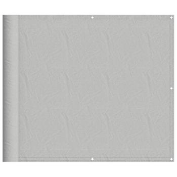 Balkon-Sichtschutz Hellgrau 90x800 cm 100 % Polyester-Oxford